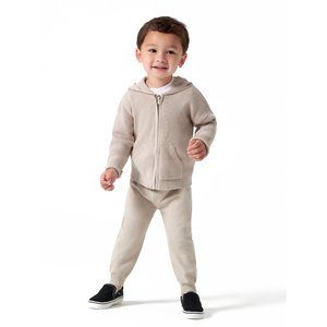 Unisex Sweater Knit Outfit Set, 2-Piece - Taupe